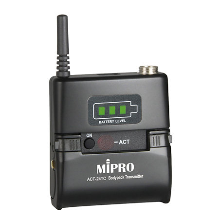 ACT 24TC MIPRO Emetteur 2.4GHz Bodypack Li-Ion battery